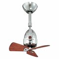 Matthews Fan Co Diane-Polished Chrome-Wood Blades DI-CR-WD